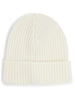 Hugo Boss Hats and Gloves-Wool beanie hat with embroidered logo-boss store near me 2