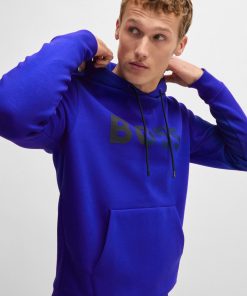 Hugo Boss Tracksuits-Regular-fit hoodie with logo print-boss store near me 2