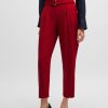 Hugo Boss Pants-Regular-fit cropped trousers in crease-resistant crepe-boss hugo 4