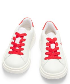 Hugo Boss-Kids’ faux-leather trainers with glittery branding-hugo boss outlet 2