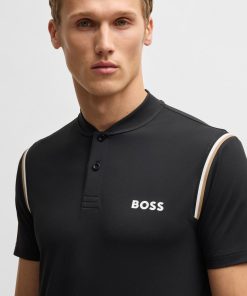 Hugo Boss Polo Shirts-BOSS x Matteo Berrettini active polo shirt with moisture control-boss hugo 2