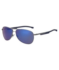 Hugo Boss Eyewear-Sporty metal sunglasses with blue accents-boss hugo