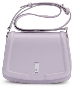 Hugo Boss Bags-Leather saddle bag with signature hardware and monogram-hugo by hugo boss