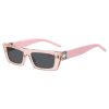 Hugo Boss Eyewear-Nude-frame sunglasses with forked temples and branded chain-hugo boss sale 3