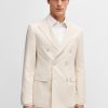 Hugo Boss Sport Coats-HUGO x Les Benjamins modern-fit jacket in jacquard fabric-hugo by hugo boss 3