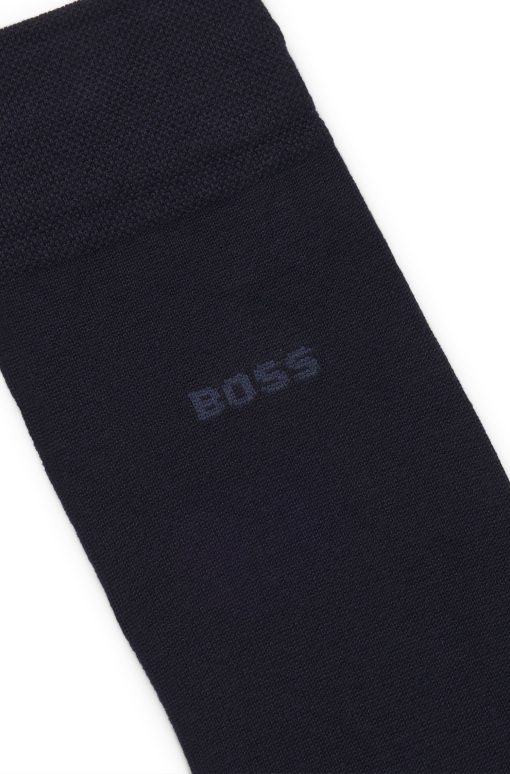 Hugo Boss Socks-Regular-length socks in a bamboo-viscose blend-boss store - Image 2