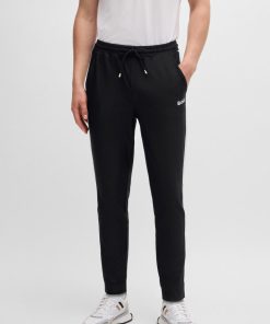 Hugo Boss Sweatshirts and Jogging Pants-BOSS x Matteo Berrettini tracksuit bottoms with contrast tape and branding-hugo boss sale