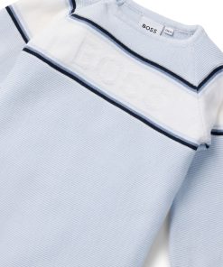 Hugo Boss-Baby all-in-one with stripes and logo-hugo boss sale 2