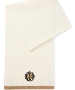 Hugo Boss Scarves-BOSS Ski virgin-wool scarf with logo badge-hugo boss store near me