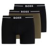 Hugo Boss Underwear-Three-pack of stretch-cotton briefs with logo waistbands-boss outlet 3