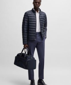 Hugo Boss Jackets and Coats-Water-repellent padded jacket with tonal logo-boss store near me 2