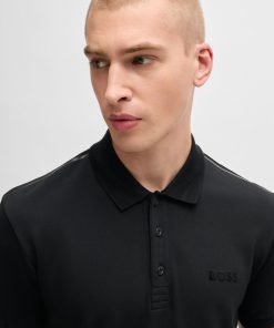 Hugo Boss Polo Shirts-Regular-fit polo shirt with logo detail-boss near me 2