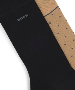 Hugo Boss Socks-Two-pack of regular-length socks with logo details-hugo boss sale 2