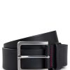 Hugo Boss Belts-Italian-leather belt with branded buckle-boss outlet 3