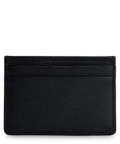 Hugo Boss Wallets and Key Rings-Embossed-leather card holder with logo plaque-hugoboss 2