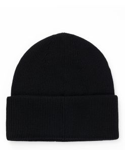 Hugo Boss Hats and Gloves-BOSS Ski virgin-wool beanie hat with logo badge-boss hugo 2