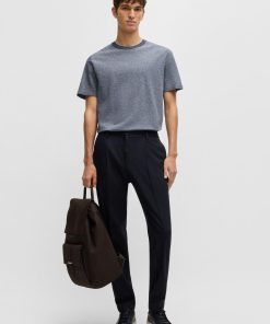 Hugo Boss-Slim-fit trousers in a structured stretch-wool blend-hugo boss near me 2