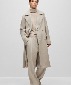 Hugo Boss Jackets and Coats-All-gender relaxed-fit coat in wool-hugo boss sale 2