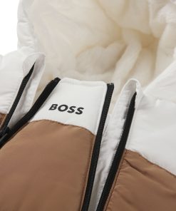 Hugo Boss-Baby snowsuit with faux-fur lining and logo details-hugo boss sale 2