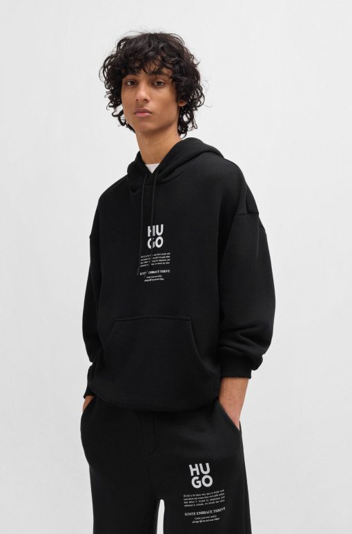 Hugo Boss Tracksuits-Hoodie with flame-floral artwork-boss store