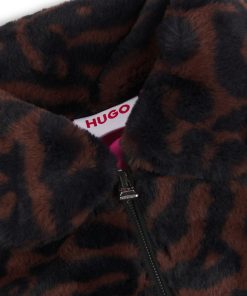 Hugo Boss-Kids’ faux-fur jacket with cheetah print-hugo 2