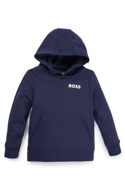 Hugo Boss-Kids' hoodie with logo print-hugo boss outlet