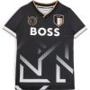 Hugo Boss-Kids’ slim-fit T-shirt with color-blocking and branding-hugo 3