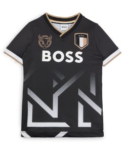 Hugo Boss-Kids’ V-neck T-shirt with degradé artwork-boss outlet