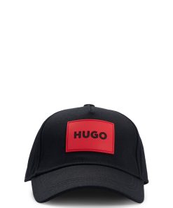 Hugo Boss-Kids’ cap in cotton twill with red logo label-hugo boss sale