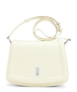 Hugo Boss Bags-Leather saddle bag with signature hardware and monogram-hugo boss outlet