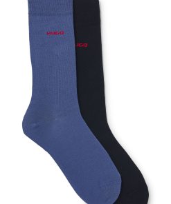 Hugo Boss Socks-Two-pack of socks in cotton-boss hugo