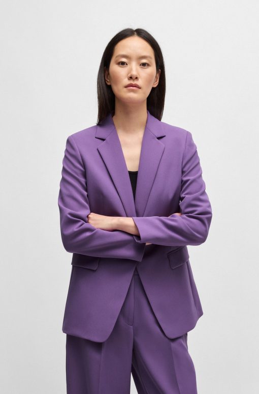 Hugo Boss Tailored Jackets-Single-breasted jacket in stretch fabric-boss near me