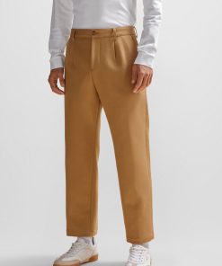 Hugo Boss-Straight-fit trousers in cotton-hugo by hugo boss