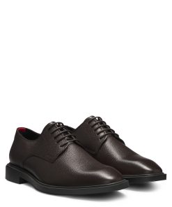 Hugo Boss Business Shoes-Derby shoes in grained leather-hugo boss near me