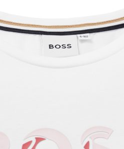 Hugo Boss-Kids’ T-shirt in stretch cotton with logo print-hugoboss 2