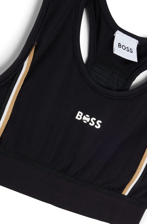 Hugo Boss-Kids' sports bra with signature stripes and logo-boss near me - Image 2