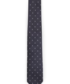 Hugo Boss Ties and Pocket Squares-Silk-jacquard tie with detailed pattern-hugo