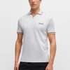 Hugo Boss Polo Shirts-BOSS x Matteo Berrettini active polo shirt with four-way stretch-hugo 4