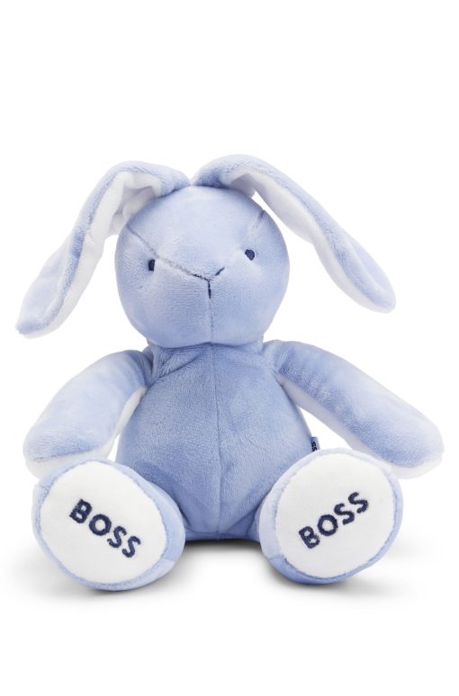 Hugo Boss-Baby faux-fur cuddly toy with embroidered logos-boss store near me