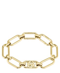 Hugo Boss Jewelry-Gold-tone bracelet with Double B monogram-hugoboss