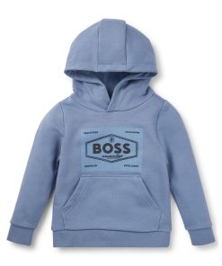 Hugo Boss-Kids’ hoodie in fleece with logo-hugo boss sale