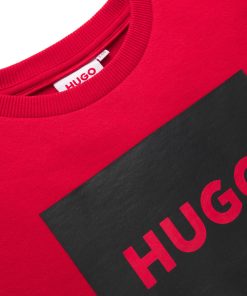 Hugo Boss-Kids’ sweatshirt with squared logo print-hugoboss 2