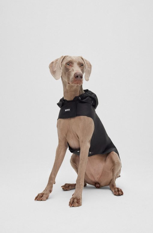 Hugo Boss Dog Accessories-Dog raincoat in waterproof fabric with contrast logo-hugo boss store - Image 2