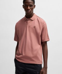 Hugo Boss Polo Shirts-HUGO x RB cotton polo shirt with branded tape-boss outlet