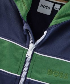 Hugo Boss-Kids’ zip-up hoodie with embroidered logo-boss store 2