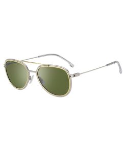 Hugo Boss Eyewear-Double-rim sunglasses in gold and silver effects-boss outlet