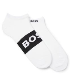 Hugo Boss Socks-Two-pack of ankle-length socks in stretch fabric-hugo