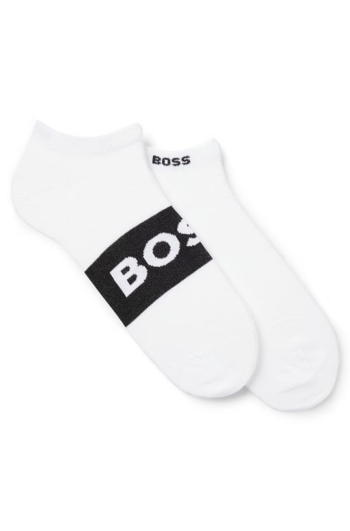 Hugo Boss Socks-Two-pack of ankle-length socks in stretch fabric-hugo