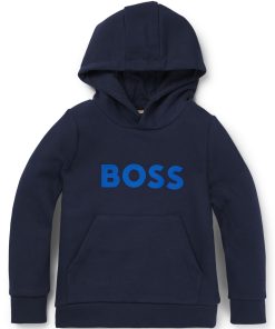 Hugo Boss-Kids’ hoodie in fleece with logo detail-boss outlet