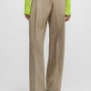 Hugo Boss-Regular-fit wide-leg trousers in cotton twill-hugo boss sale 3